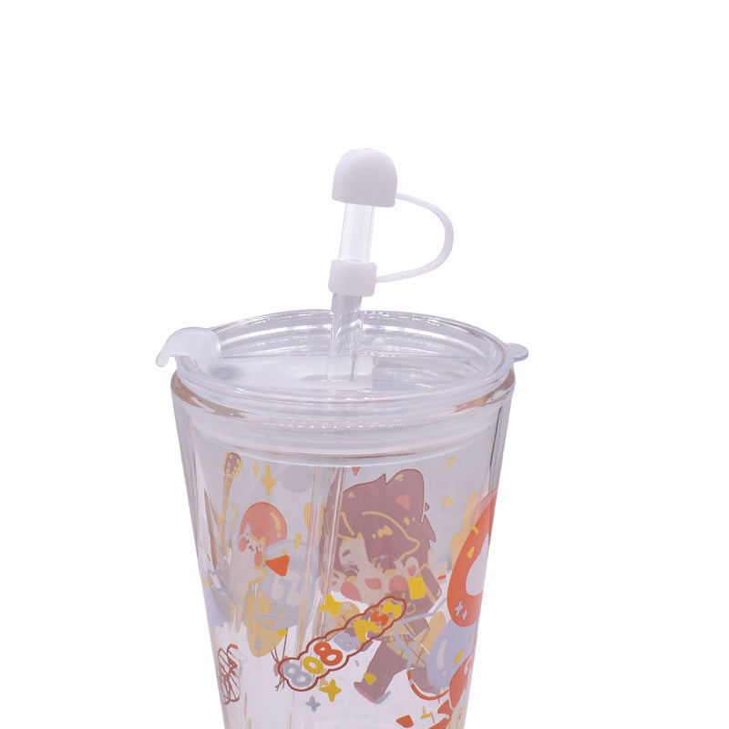 Wholesale 50PCS/PACK Creative Dustproof Silicone Straw Sleeves